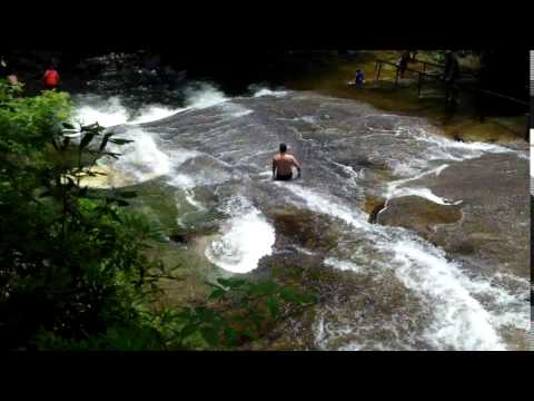 Sliding Rock just up the road from Davidson River Campground