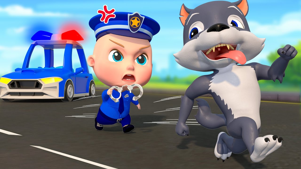 ゆうかんなけいさつかん | 警察官の歌 | Little Police Song | 童謡 | アニメ | 動画 | 子供の歌 | Super Sumo - 子どもの童謡