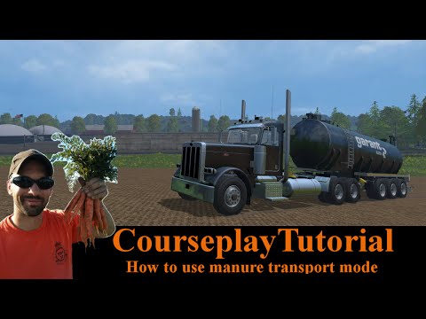 Courseplay Tutorial - How to use manure transport mode - Farming Simulator 15
