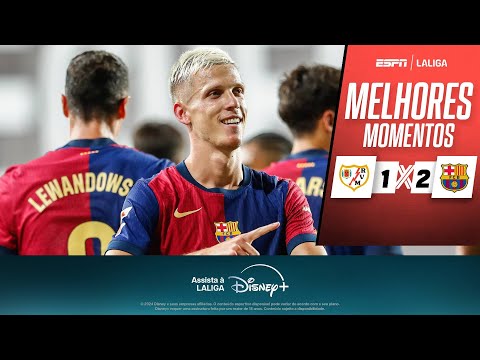 Gols e lances de Rayo Vallecano x Barcelona