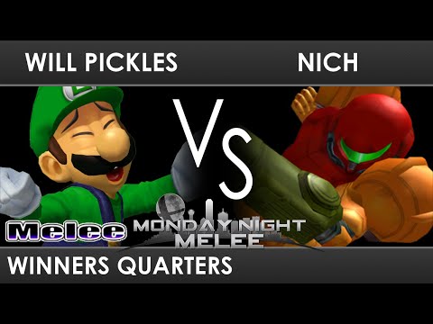 MNM 323 - Will Pickles (Luigi) VS Nich (Samus) - Winners Quarters - SSBM Melee