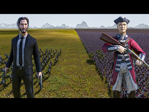 100 JOHN WICK vs 2 MILLION RED COATS - Ultimate Epic Battle Simulator UEBS 2