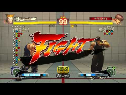 SSF4 AE 2012: ACE E I RI N (Guile) vs goliguy (Guy) - Xbox Live Ranked Match