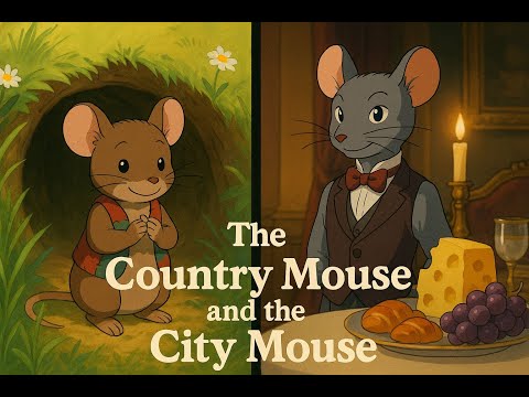 Country Mouse and City Mouse | Aesop’s Fable for Kids with Moral, Best for Bedtime & story time