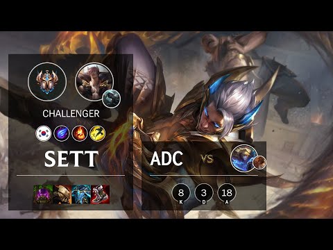 Sett ADC vs Ezreal - KR Challenger Patch 11.6