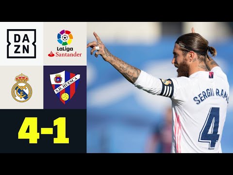 Benzema veredelt Ramos' 500. LaLiga-Spiel: Real Madrid - Huesca 4:1 | LaLiga | DAZN Highlights