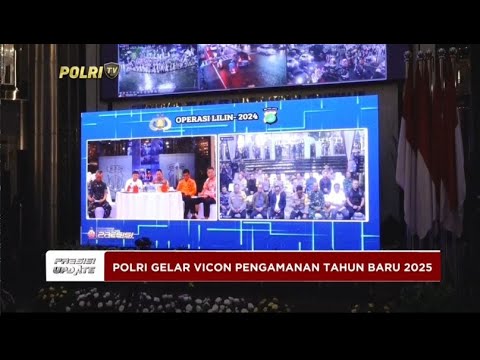 PRESISI UPDATE: KAPOLRI PANTAU PENGAMANAN MALAM TAHUN BARU MELALUI VIDEO CONFERENCE 01/01/2025 01.00