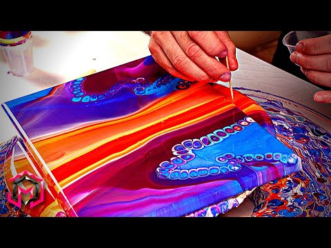 DENSITIES and TEMPERATURE Chameleon Cell Acrylic Pouring