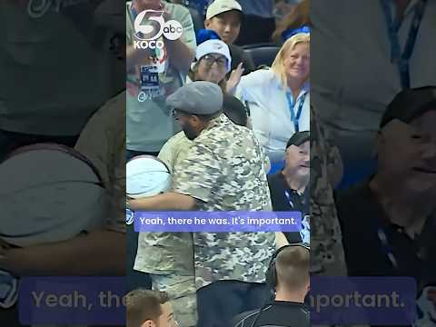 Surprise military homecoming brings Christmas miracle to Thunder game