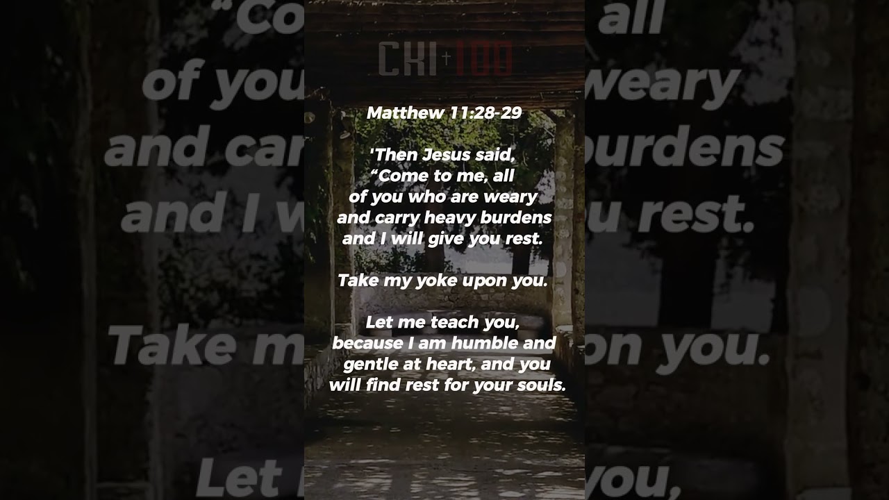 Matthew 11:28-29 | Christian Motivation | Bible Devotions | Christian Reels #shorts  #biblestudy
