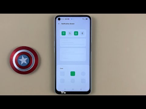 How to change the notification drawer style on OPPO A52 Android 11