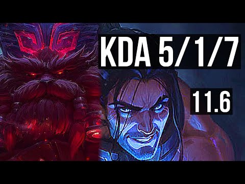 ORNN vs SYLAS (TOP) | 5/1/7, 300+ games | KR Grandmaster | v11.6