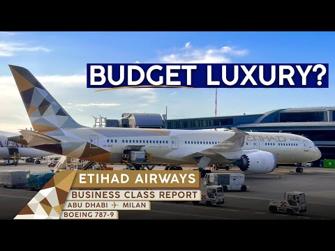 , title : 'ETIHAD AIRWAYS 787 Business Class【4K Trip Report Abu Dhabi to Milan】Decent Airline, Horrible Hub'