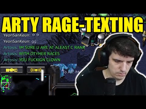 arty so mad he starts trashtalking