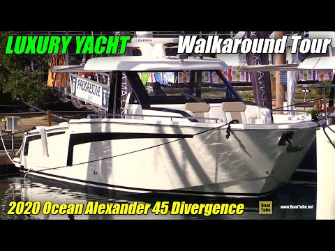 2020 Ocean Alexander 45 Divergence Motor Yacht - Walkaround Tour - 2020 Miami Boat Show