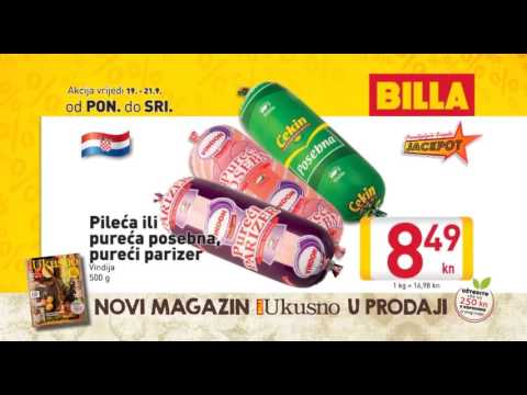 Billa Jackpot akcija od 19.-21.09.2016.