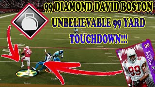 99 Diamond David Boston Debut! UNBELIEVABLE 99 YARD TOUCHDOWN!- Madden 21 Ultimate Team