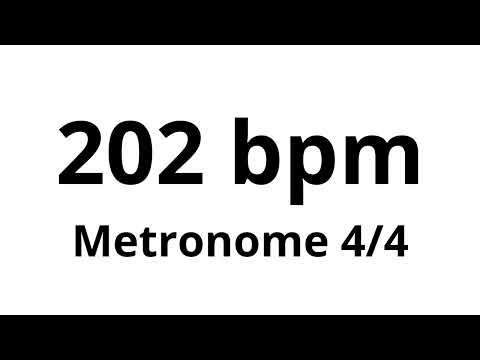 202 bpm tempo ' metronome ' 4/4