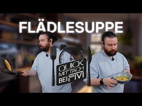 Schwäbische FLÄDLESUPPE mit STURMWAFFEL 🍲 | FIVI QUICK MITTACH STREAM