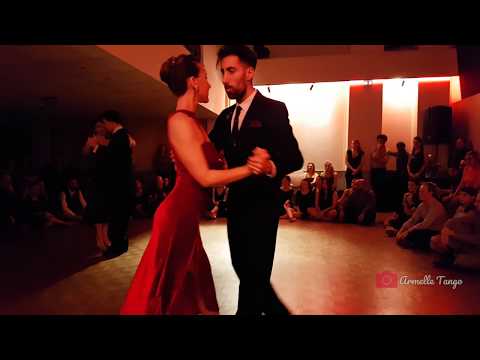  Mariana Patsarika,    Dimitris Biskas,    Aurore Chadoin,    and  Sebastián Motter  are  dancing  to  the  tango  "  Farabute  "  by  Juan D'Arienzo  in  2020