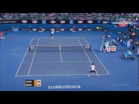 Djokovic vs. Berdych - Australian open 2013 QF Highlights