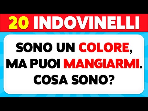 Solo un GENIO può risolvere questi INDOVINELLI 🧩💡🧠✅ | 20 Indovinelli IMPOSSIBILI | Test di QI