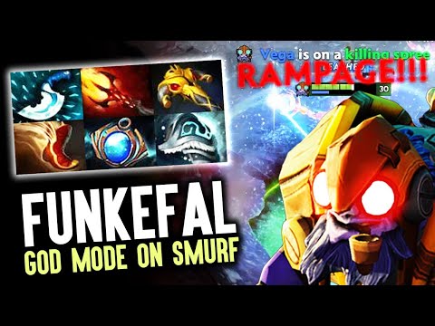 When Funkefal Tinker Enter God Mode - Crazy Speed Lightning Fingers And Rampage!! Dota 2