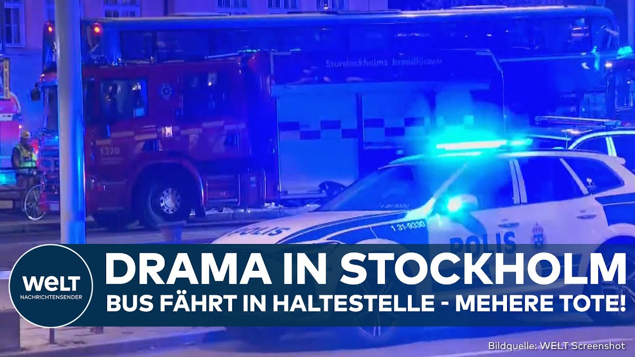 STOCKHOLM: Bus fährt in Haltestelle! Mehrere Tote und Verletzte in Schweden! Fahrer festgenommen