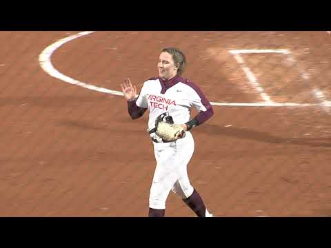 Softball vs Notre Dame - Carrie Eberle fields a hard hit ball for the out
