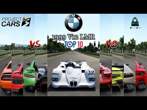 BMW V12 LMR 1999 Vs Best Of Super Cars | Project Cars 3 | Battle OF Super Cars | Drag Battle |