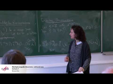 Bryna Kra :  Multiple ergodic theorems: old and new - lecture 1