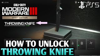 How to Unlock Throwing Knife MODERN WARFARE 3 Throwing Knife | How to Get Throwing Knife MW3 Knife