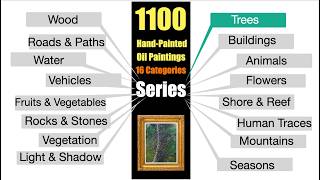Trees Series | 1100 Hand-Painted Oil Paintings