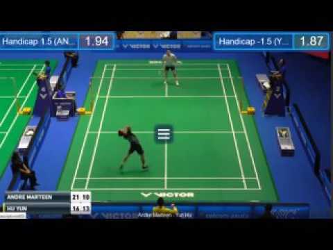 Hu Yun vs Andre Marteen VictorFarEast Malaysia Masters 2017