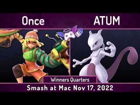 S@M Nov 17 2022 | Once (Min Min) vs ATUM (Mewtwo) | Winners Quarters | SSBU Ultimate Tournament