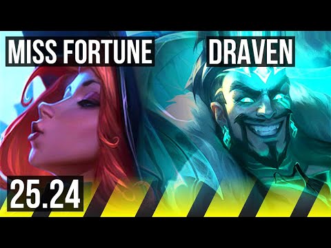 MISS FORTUNE & Nautilus vs DRAVEN & Leona (ADC) | KR Master | 25.24