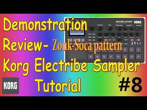 Korg Electribe Sampler  Demonstration Review Zouk- Soca  ( 8 )-15