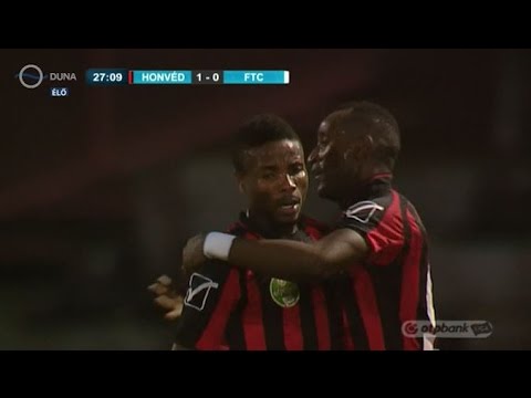 Souleymane Youla első gólja a Budapest Honvéd - Ferencvárosi TC mérkőzésen