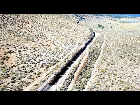 Beckwourth Pass [4K]- Drone Footage: Union Pacific Freight at Reno Junction & the Chilcoot Tunnel!