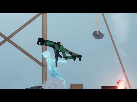 Melon Playground Vs Ice Human In Ice Hell Chapter 1 - People Playground Mod