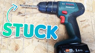 How To Remove A Stuck Drill Bit From A Bosch Drill