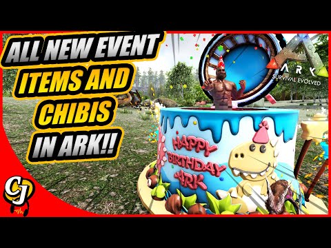 All New CHIBIS And Event Items + How To Get All Of Them And Spawn Them in! || Ark Survival Evolved!