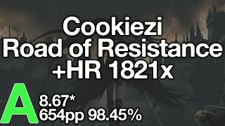Stream Highlight: Cookiezi | BABYMETAL - Road of Resistance +HR 8.67* 7x miss (1821/2494x, 654pp)