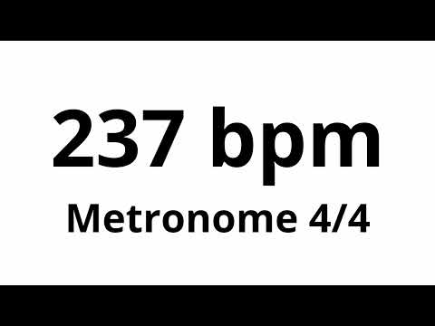 237 bpm tempo ' metronome ' 4/4