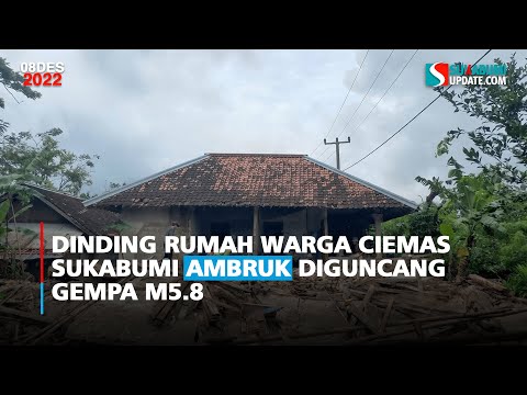 Dinding Rumah Warga Ciemas Sukabumi Ambruk Diguncang Gempa M5.8