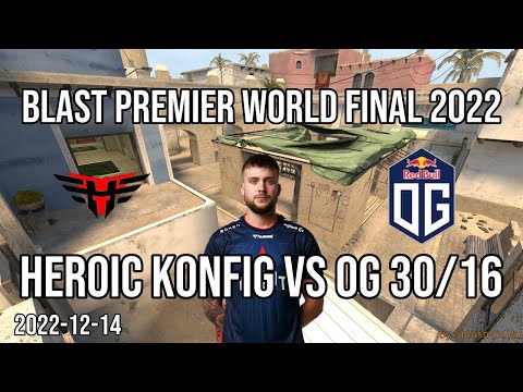 CSGO POV: Heroic k0nfig vs OG (30/16) @ mirage (2022-12-14)