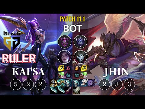 GEN Ruler Kai'Sa vs Jhin Bot - KR Patch 11.1