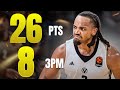 Carsen Edwards SCHORCHED Maccabi With 26 Points And Eight Made Threes