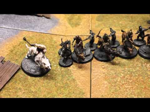 Hobbit Battle Report 04: Thranduil's Hall Vs  Azog's Hunters