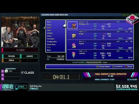 [RU] Final Fantasy V Pixel Remaster [Omega Superboss fight] от @Zic3 - #AGDQ2024